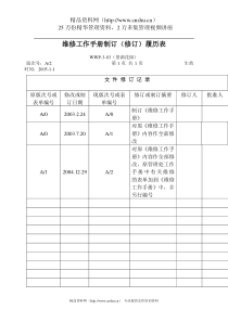 XX花园项目物业维修工作手册（DOC 35页）