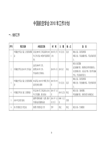 中国航空学会XXXX年工作计划