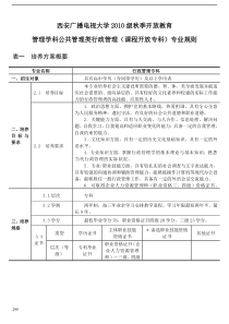 09行政管理(专科)