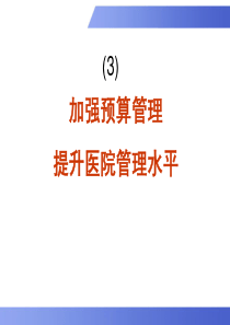 3张老师医院全面预算管理XXXX年7月20日会议