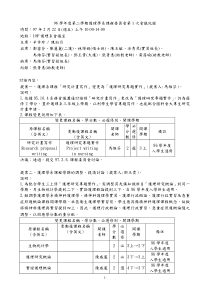 96学年度第二学期护理学系课程委员会第1次会议纪录