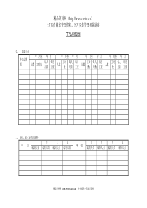 工作人员计划