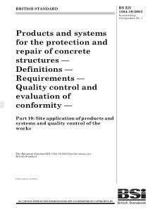 BS EN 1504-10-2003 混凝土结构保护和维修用产品和系统.定义.要求.质量控制和一致性