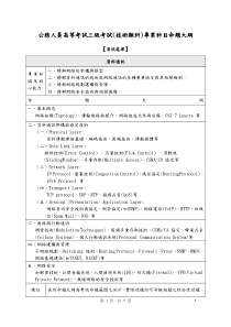 公務人員高等考試三級考試(行政類科)專業科目命題大綱