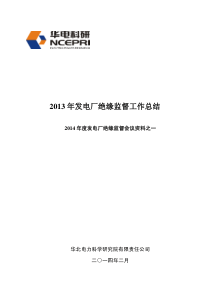 X年发电厂绝缘监督会议资料之一