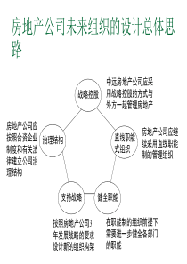 房地产公司未来组织的设计总体思路