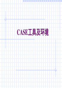 CASE工具及环境