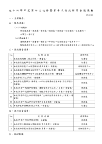 九十四学第四次校务暨第十次政席会议议程