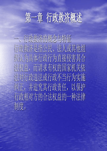 第一章行政救济概述