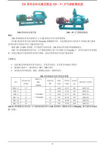 2SK 系列水环式真空泵及2SK－P1 大气喷射泵机组