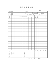 零件检验报告