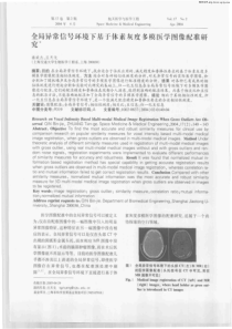 全局异常信号环境下基于体素灰度多模医学图像配准研究