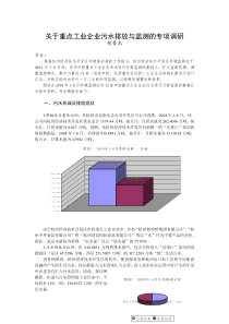 关于重点工业企业污水排放与监测的专项调研