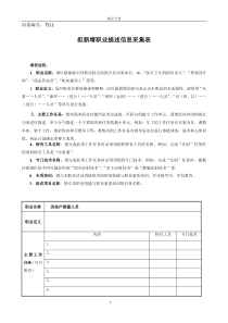 房地产测量人员-拟新增职业描述信息采集表-基层主管