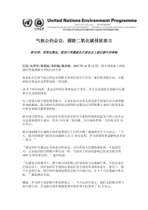 气候公约会议：摒除二氧化碳排放恶习-AboutUNEP