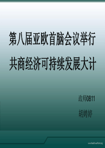 第八届亚欧首脑会议 胡娉婷