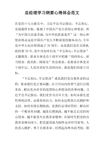 总经理学习纲要心得体会范文