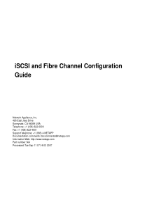 NetApp在光纤和iSCSI环境下的安装手册fc_iscsi_config_guide