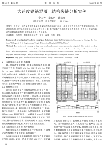 18大跨度钢筋混凝土结构裂缝分析实例