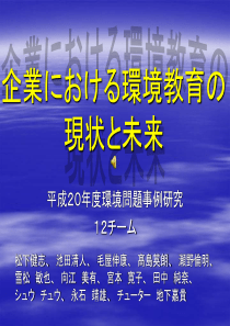 平成20年度环境问题事例研究