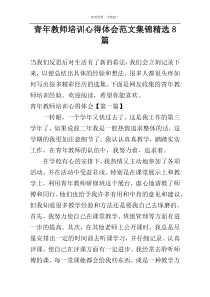 青年教师培训心得体会范文集锦精选8篇