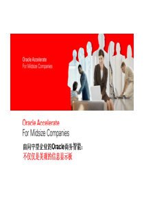 Oracle-中型企业需要商务智能吗