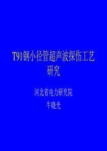 T91钢小径管超声波探伤工艺研究