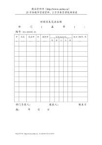 环境管理体系-环境信息交流台帐