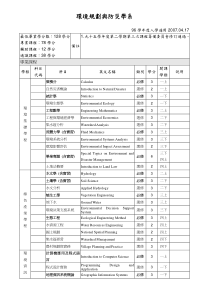 环境规划与防灾学系