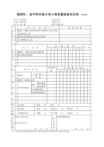 P1303锚固钉、龟甲网安装分项工程质量检验评定表