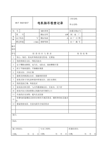 3543-G517电机抽芯检查记录