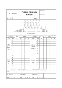 3543-G312汽轮机转子装配间隙检查记录