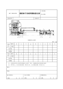 3543-G318烟机转子各部间隙检查记录