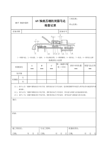 3543-G321AV轴流压缩机伺服马达检查记录