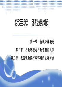 行政管理学之第02章 行政环境