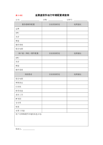 金算盘软件运行环境配置调查表