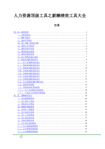 人力资源顶级工具之薪酬绩效工具大全doc