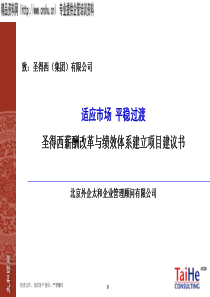 圣得西公司薪酬改革与绩效体系建立项目建议书1