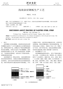 浅谈涂层钢板生产工艺