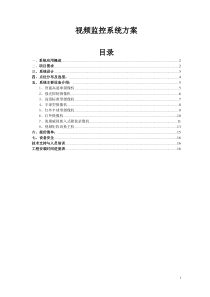 普通中档小区视频监控系统方案——模板