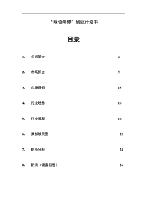 “绿色装修”创业计划书