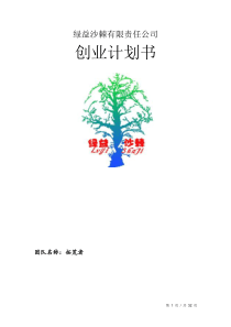 绿益沙棘创业计划书(DOC32页)