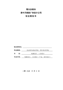 易中天绿韵广告设计公司创业策划书(DOC29页)