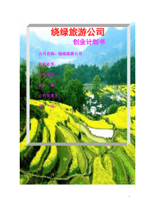 绕绿旅游公司创业计划书