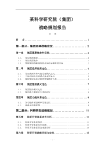 集团战略规划报告