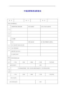 中高层管理者述职报告