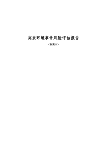 胶粘剂分公司环境风险评估报告