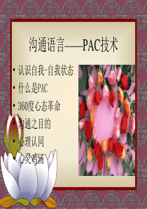 沟通语言PAC技术（PPT30页)