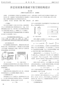 多层房屋条形基础下防空洞结构设计