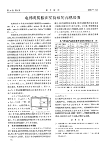 30电梯机房楼面梁荷载的合理取值